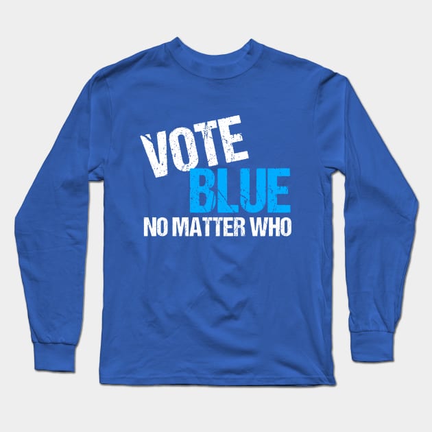 Vote Blue Midterm Election Democrat Long Sleeve T-Shirt by epiclovedesigns